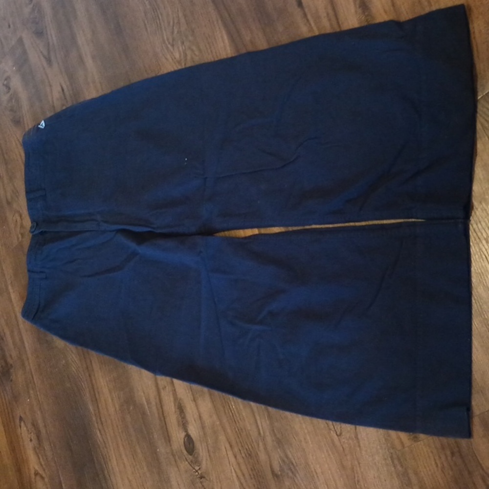 A Piece Apart Runs Small Navy Cotton Wide Leg Pants